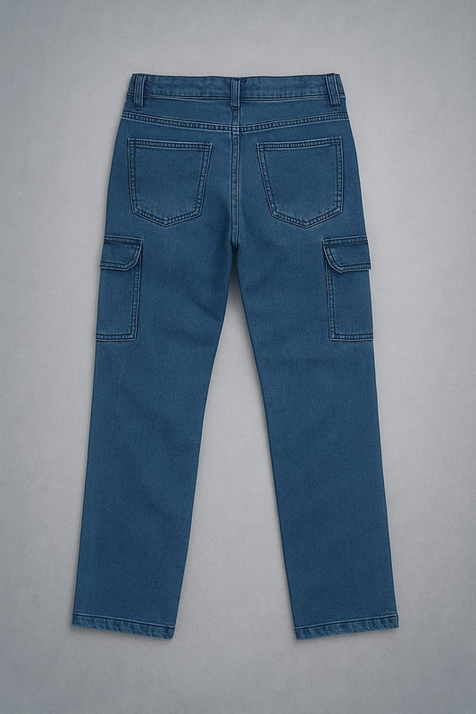 cargo jean The jeans multiple pockets cargo pockets casual and trendy