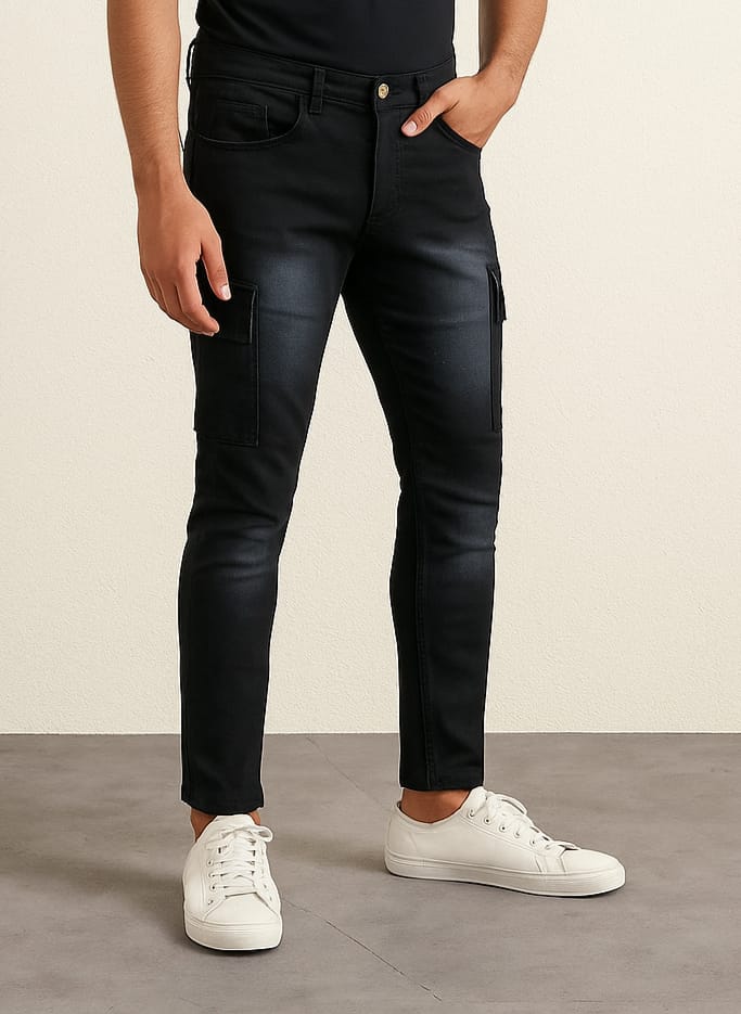 The MONO_FORM Structured Cargo Jeans