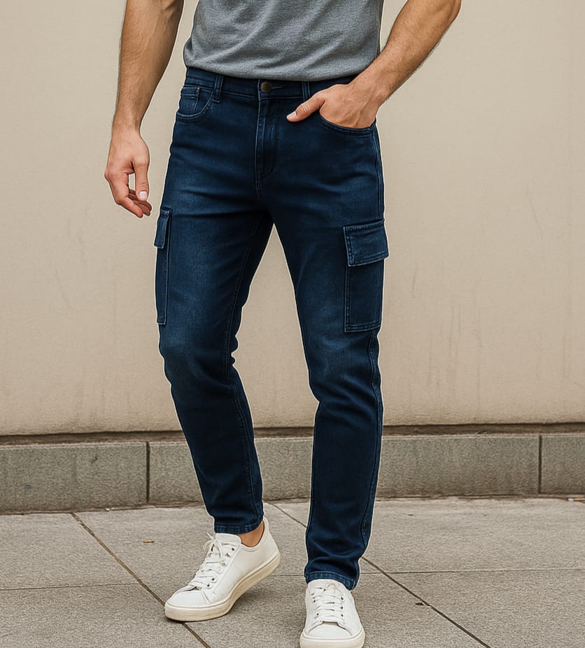 The MONO_FORM Structured Cargo Jeans